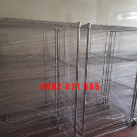 Kệ lưới inox lắp ráp phòng sạch